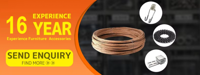 Accessoires de meubles OEM 2.0mm fil de ressort papier fil de fixation pour canap&eacute; Zig Zag printemps 13