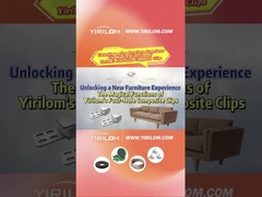 4 trous canapé ressort canapé métal plastique composite clips pour les meubles Zigzag ressort