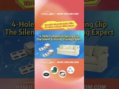 4 trous canapé ressort canapé métal plastique composite clips pour les meubles Zigzag ressort