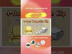 4 trous Design moderne Zigzag Couch à ressort Clips composite en métal plastique pour canapés