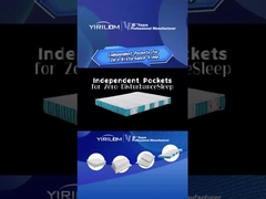 Métal de haute résistance à poche à ressort bobine hauteur 7 pouces matelas à poche à ressort